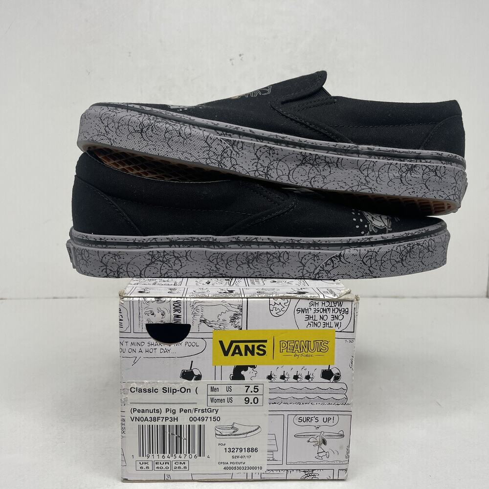 Vans X Peanuts Slip-On “Pig Pen” Men's 7.5/Women's 9 - Picture 4 of 4